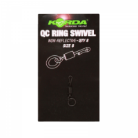 rychlovýměnný obratlík s kroužkem - Korda QC ring swivel