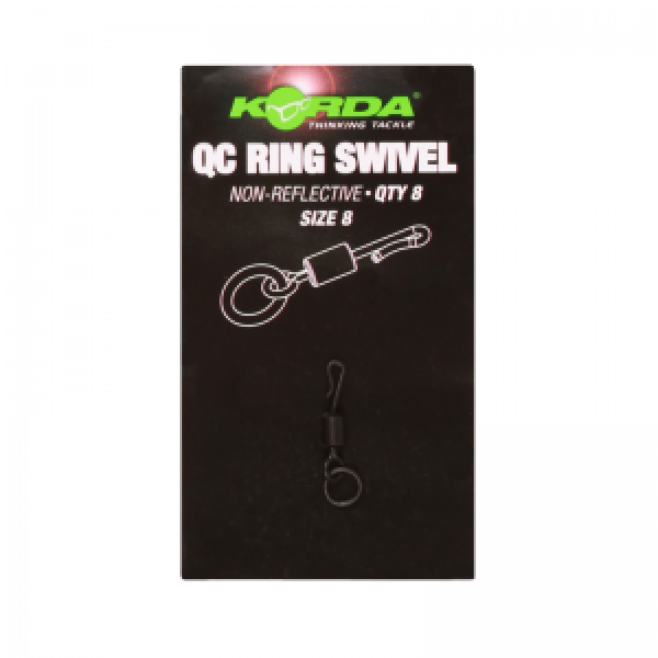 rýchlovýmenný obratlík s krúžkom - Korda QC ring swivel