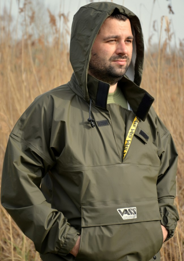 Vízálló kabát - Team Vass 175 ‘Khaki Edition 4’ Lightweight, Breathable Waterproofs Smock