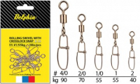 Rolling swivel with Crosslock snap B-04