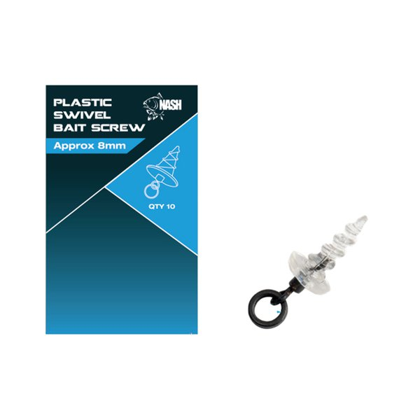 Műanyag csali csavar Nash Plastic Swivel Bait Screw