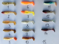 Gumihalak Relax - Többszínű - csillámló / nagyság 3 (7,5cm)