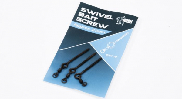 Kovová skrutka s mikro obratlíkom - Swivel Bait Screw 21mm