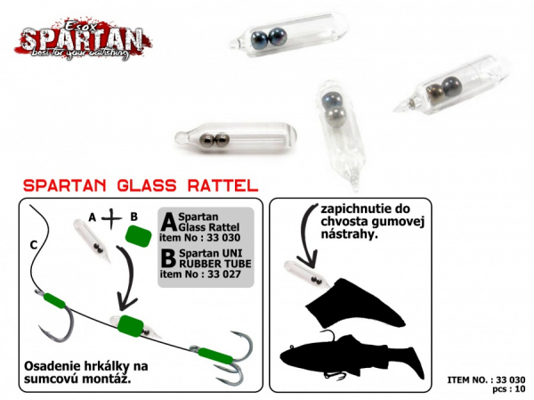 Sklenené hrkálky - Esox Spartan Glass Rattel