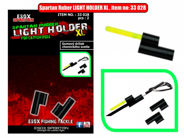 Držiak na chemické svetlo - Esox Spartan Rubber LIGHT HOLDER XL