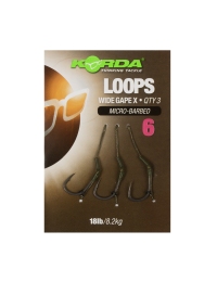 Kész előke - Korda Loop Rigs DF Wide Gape X 18lb