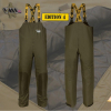 Nepromokavé zateplené kalhoty - Team Vass 175 Winter Lined Bib & Brace Khaki ‘Edition 4’ (Waterproof & Breathable)