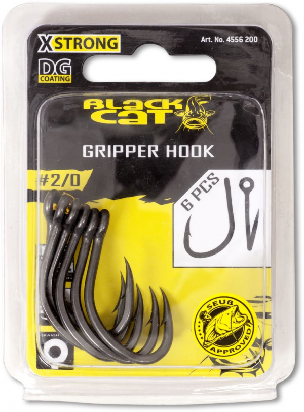 Harcsázó horog - BLACK CAT GRIPPER HOOK DG DG COATING