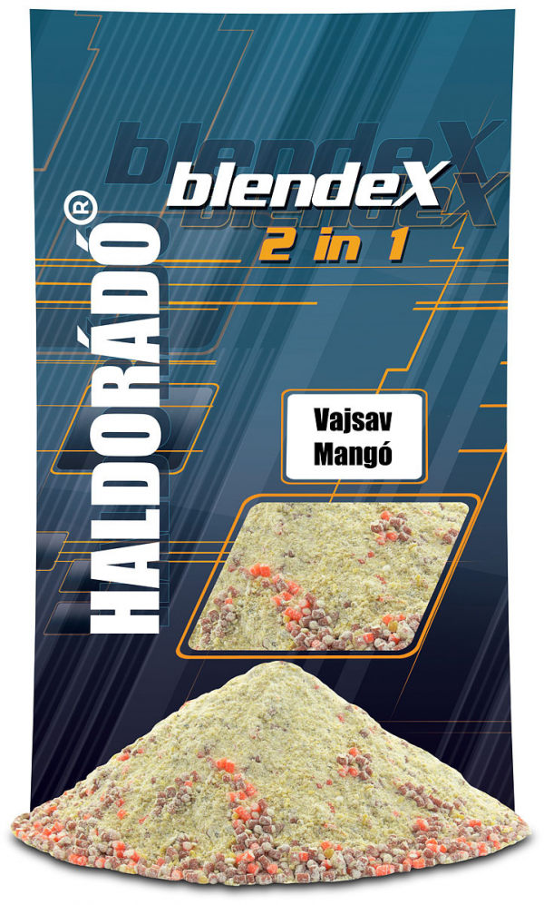 Vnadiaca zmes Haldorádó BlendeX 2 in 1 Kyselina maslová - Mango 800g