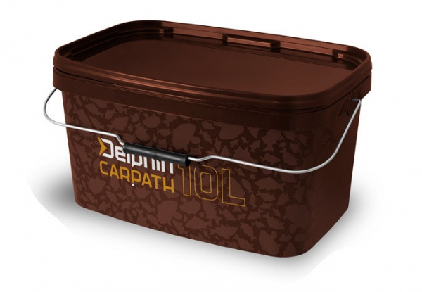 Szögletes vödör és fedél Delphin CARPATH 10l
