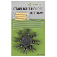 Set držáků na chemické světýlko + světýlka Korum Starlight Holder Kit 3mm
