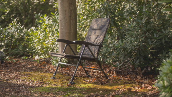 Rybarska stolička - Solar Undercover Camo Recliner Chair