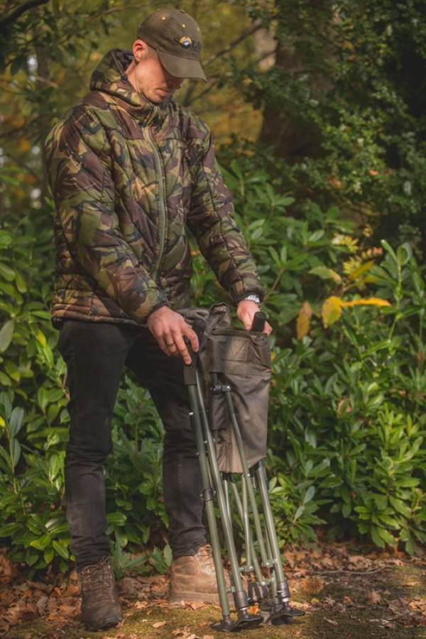 Rybářská stolička - Solar Undercover Camo Easy Chair - High