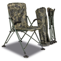 Rybářská stolička - Solar Undercover Camo Easy Chair - High