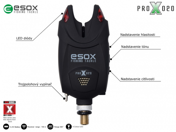 Kapásjelző szett - Esox PRO X 020 Set - SET 3+1