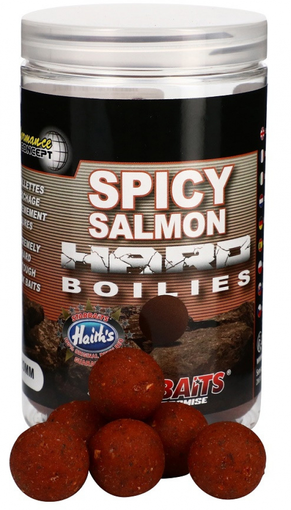 Starbaits Spicy Salmon Hard Boilies 200g