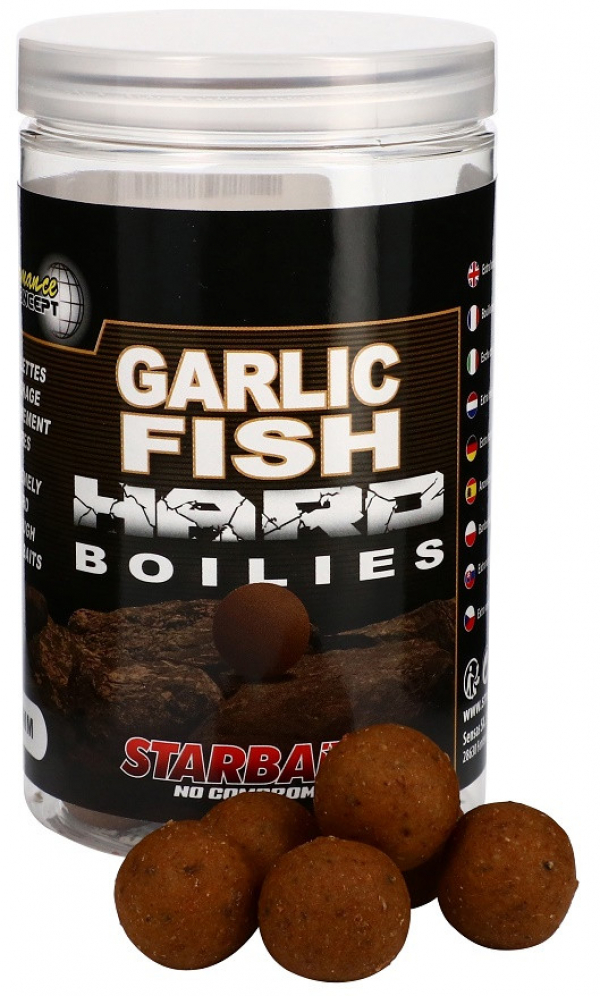 Hard Boilies - Starbaits Garlic Fish Hard Boilies 20mm 200g