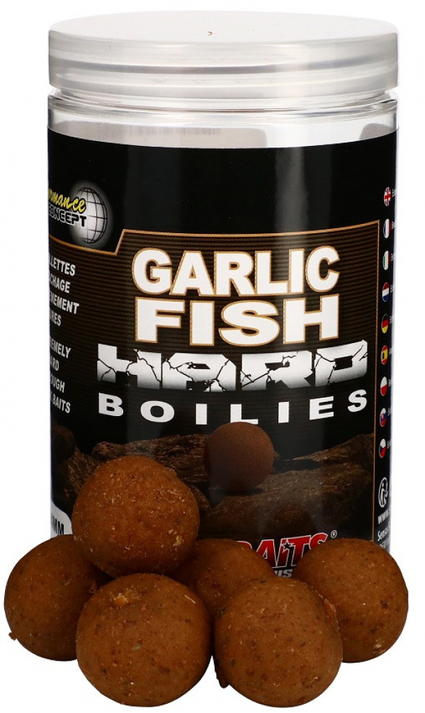 Hard Boilies - Starbaits Garlic Fish Hard Boilies 24mm 200g
