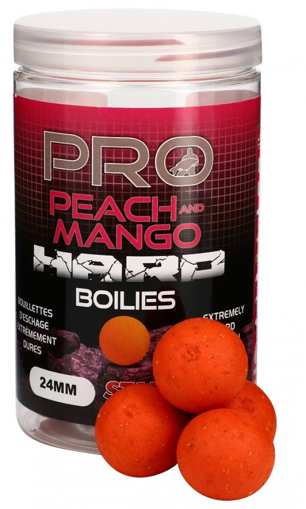 Hard Boilies - Starbaits Pro Peach & Mango Hard Boilies 24mm 200g