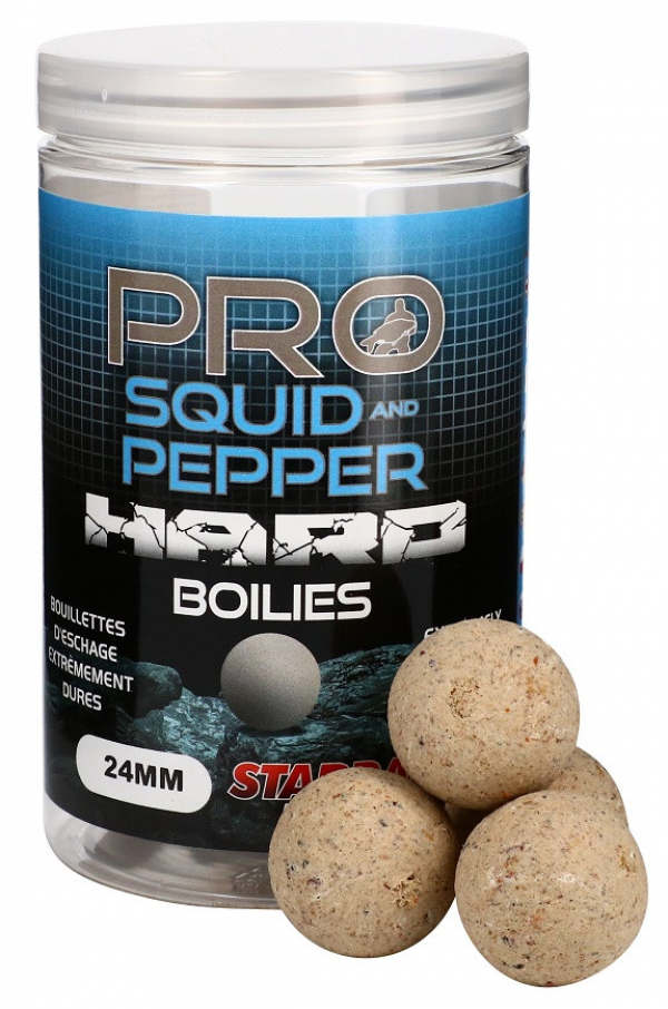 Hard Boilies - Starbaits Pro Squid & Pepper Hard Boilies 24mm 200g