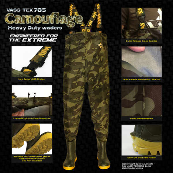 Mellescsizsma - Vass-Tex 785 'Heavy Duty' Camouflage Waders