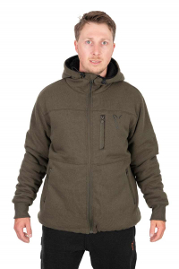 Fox Collection Sherpa Jacket Green & Black