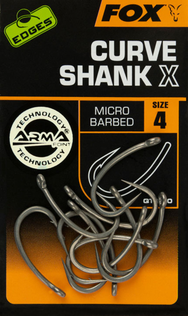 Háčik - Fox EDGES CURVE SHANK X