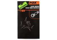 Mini forgó karikával - Fox EDGES™ Kuro Micro Hook Ring Swivels