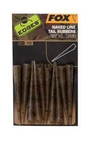 Gumové prevleky - Fox EDGES CAMO NAKED LINE TAIL RUBBERS SIZE10