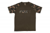Tričko - Fox Camo/Khaki Chest Print T-Shirt