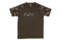 Rövidujjú póló - Fox Camo/Khaki Chest Print T-Shirt