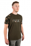 Tričko - Fox Camo/Khaki Chest Print T-Shirt