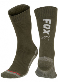 Zokni - Fox Green / Silver Thermolite long sock 10 - 13 (Eu 44-47)