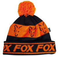 Sapka - Fox Black/Orange - Lined Bobble Hat