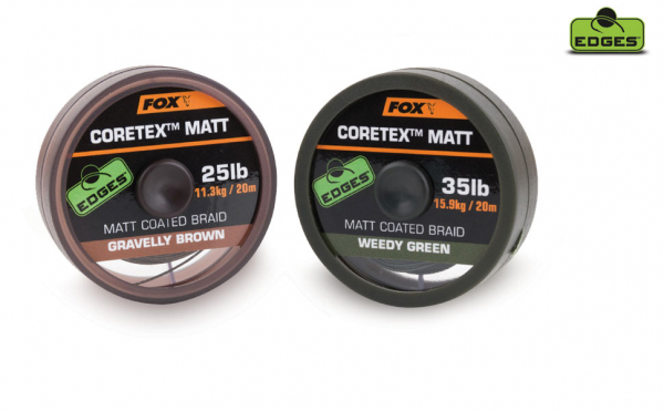 Bevonatos előkezsinór - Fox EDGES™ Coretex™ Matt - Gravelly Brown