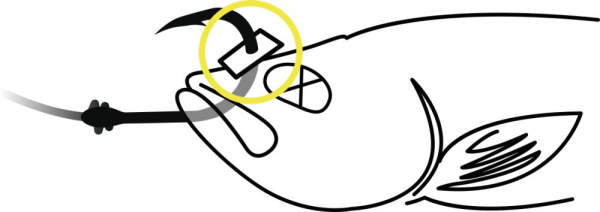 Zarážky - 1,5M BLACK BLACK CAT BAITFISH STOPPER