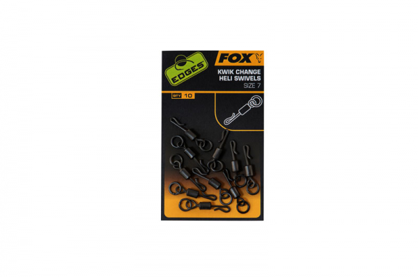 Gyorskapocs karikával - Fox EDGES KWIK CHANGE HELI SWIVELS SIZE 7