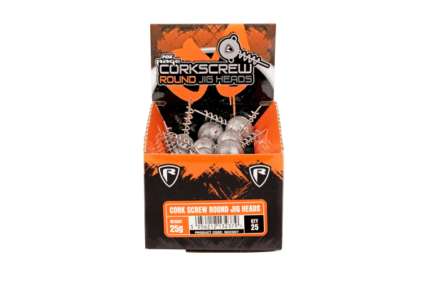 Zavrtávacia jigová hlava - Fox Rage Corkscrew rd Jig heads