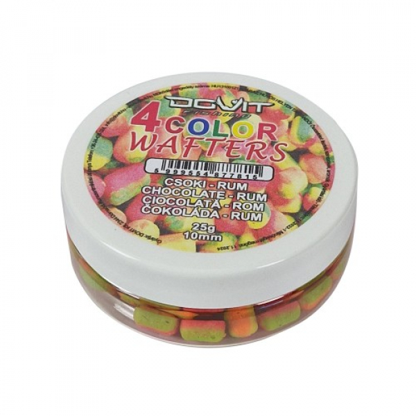 Vyvážená nástraha - DOVIT 4 Color Wafters 10mm - Čokoláda-rum