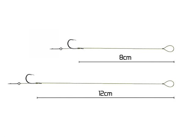 Nadväzec Delphin NOLIMIT Sting / 6ks / 12cm / 15lbs / BARB #4 / Sting 7mm