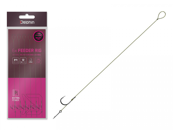 Návazec Delphin NOLIMIT Sting / 6ks / 8cm / 15lbs / BARB #4 / Sting 7mm