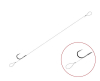Feeder kötött horog Delphin FLR Loop / 6db / 12cm / horog nagyság 6