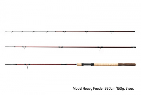 Feedrový prút Delphin MAGMA M3 Heavy feeder / 3 diely 360cm/150g