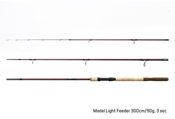 Feedrový prút Delphin MAGMA M3 Light feeder / 3 diely 300cm/90g