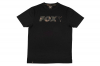 Tričko - Fox Black/Camo Chest Print T-Shirt