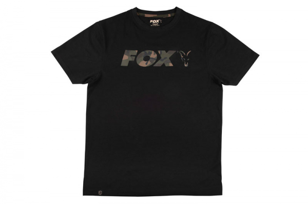 Tričko - Fox Black/Camo Chest Print T-Shirt