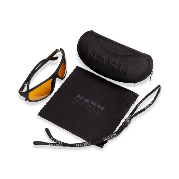 Szemüveg - Nash Black Wraps with Yellow Lenses