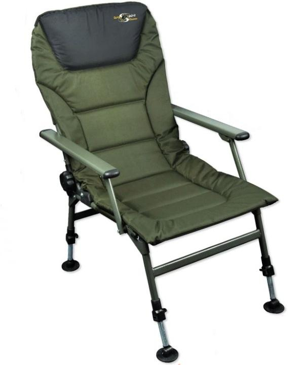 Horgász szék - Carp Spirit Padded Level Chair with Arms