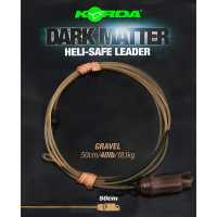 Helikopter szerelékes előtétzsinór - Korda Dark Matter Leader Heli Safe 40lb 50cm