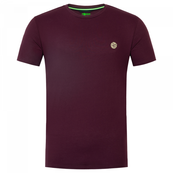 Rövidujjú póló - Korda LE Split Tee Burgundy